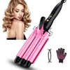 Curling Irons 20/32mm Hair Curler Triple Barrels Ceramic Hair Curling Iron Professional Hair Waver Tongs Styler Tools for All Hair Types 231124