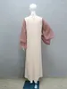 Etniska kläder Ramadan Abaya Dubai Saudi Arabia Turkiet Islam Muslim modeklänning Bönkläder Kaftan Djellaba Robe Femme Musulmane