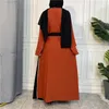 Ubranie etniczne Vintage Eleganckie muzułmańskie kobiety Open Abaya Arab Islamic Maxi Robe Middle East Caftan Dubai Turkey Kimono Cardigan Spring Autumn