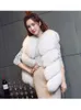 Women's Fur Faux Fur ZADORIN Luxury Faux Fox Fur Vest Women Furry Short Faux Fur Vests Coat Fur Gilet Fourrure Autumn Winter Overcoat 231124