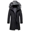 Piumino da uomo Autunno Inverno Lungo Uomo Piumino antivento Cappotti Uomo Caldo Piumino d'anatra bianco Giacca con cappuccio Parka Multi tasche Cappotto Uomo 231124