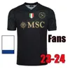 ナポリサッカージャージ23 24 Kvaratskhelia Home Away 3番目のシャツMinjae Maillot Naples Man Zielinski H.Lozano Osimhen Politano Man Football Shirts