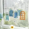 15pcs/pack Flowers Window Series Materials Paper Decor Junk Journal DIY Srapbooking Aesthetics Stationery Craft