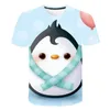 Camisetas T Men Camisetas Bolo de Aniversário Funny Cartoon 3D Camisa de impressão curta Manga curta Casual Casual Casual T-shirt Summer 2023