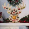 Juldekorationer År trä adventskalender chokladhållare nedräkning för älg Xmas 211105 Drop Delivery Home Garden Festive P DH7I9