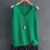 Women's Tanks Camis ly arrived women's summer casual pure cotton sleeveless vest T-shirt candy color basic crop Bustier top 230425