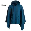 Gym Clothing Halloween Cloak Hoodies Men Vintage Poncho Trench Punk Male Outerwear Fashion Coats Hood Loose Solid Color Cape