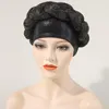 Ubranie etniczne luksusowe przyjęcie weselne dla kobiet afrykański brokat dhinestone skręć Turban Turban Cap Nigeria Head Head Headtie