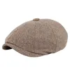 Berets Retro Beret Hat для Men Boys Sboy Caps Classic Vintage Tweed Mens Flat
