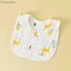 Slabbetjes Spuugdoekjes Baby Slabbetjes 8 Lagen Gaas Baby Kids Bandana Voeden Spuugdoekje Zacht Pasgeboren Baby Speeksel Handdoek Baby meisje Jongen AccessoiresL231125