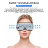 Dispositivos de cuidados faciais 6D Smart Airbag Vibração Eye Massager Eye Care Instrumen Aquecimento Bluetooth Música Alivia Fadiga e Olheiras Recarregável 231124