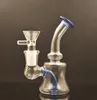 4 pouces petits mini narguilés verre Bong tuyaux Heady Mini Bongs Dab Rigs petit barboteur bécher recycler la plate-forme d'huile avec tuyau de brûleur à mazout en verre mâle de 14 mm