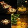 Lâmpadas de gramado lâmpada solar retro oco lanterna luz arte ao ar livre decorativo solar jardim luz solar led luz para pátio paisagem jardim q231125