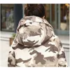 Men's Down AILOOGE 2023 Winter Women Camouflage Parka Jacket Coat Long Hooded Warm Outwear Fashion Thick Overcoat Military Design