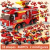 Soldier Toylinx Fire Station Model Build Blocks Truck Helikopter Strażak Bricks City Educational Boy Toys for Children Prezent 231124