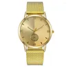 ساعة معصم أنيقة الساعات النسائية الأزياء النجمة Sky Sky التناظرية الكوارتز Watch Watch Femme Digital Stainless Strap سوار