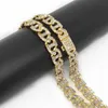 9mm CZ curb men necklace silver gold color chain cuban link bracelet necklace womens jewelry cuban designer fashion charm bracelet for lover gift party