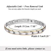 Bangle Magnet Germanium Stone Couple Titanium Steel Bracelet Fashion Personalized Magnetic Jewelry Men'S And Women'S Wristband Gift