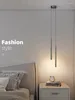 Lampes suspendues Lampe LED minimaliste Lampe nordique moderne suspendue pour chambre à coucher chevet salle à manger décoration lustre lumière 2023