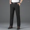 Men's Pants 2023 Business Mens Trousers Formal Suit Men Office Cotton Straight Loose Dress Big Size 40 Black