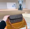 Kadın Messenger Çanta Cüzdan Orijinal Deri Zincir Crossbody Çantalar Klasik Lüks Leydi Çanta Tote Çanta