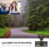 Car Dvr Car Driving Recorder 32G 1080P Camera Three Lenses Built-in GPS DVR Driving Recorder Sensor Loop Recording Parking Monitoring