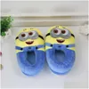 Pantoufles d'intérieur Y200706 mignon dessin animé Minion peluche maison d'hiver pour Adts femmes hommes livraison directe chaussures accessoires Dhlzg