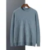 Men's Sweaters Autumn And Winter Thickened Sweater Round Neck Pure Cashmere Matting Woven Business Casual Men Sweate