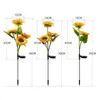 Ground Stake Light With Solar Panel IP65 Waterproof Automatic On/off Powered Outdoor Garden Decorative Landscape Lamp