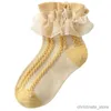 Skarpetki dla dzieci 1-15 years Dziewczynki Socks Flilly Lace Tutu Tutu Baby Cotton Dzieci Dance Socks for Girl Forfled Teenagers Sock