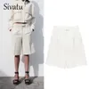 Short femme Sivatu Y2k court été 2023 réseaux grande taille taille haute blanc élégant cyclisme Golf porter femmes printemps 230424