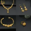 Ensembles de bijoux de mariage ANIID indien ensemble de bijoux de mariée Dubaï collier boucles d'oreilles pour les femmes mariage 24k plaqué or bijoux africains demoiselle d'honneur cadeau de fête 230425