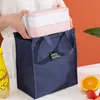 Ice Packs/Isotermiska väskor Purdored 1 PC Kvinnor stor lunchväska Ny termisk isolerad lunchlåda Tote Cooler Bag Bento Pouch Lunch Container Food Storage Bag J230425