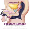 Vibratoren Männliche Prostata Massage Vibrator Anal Plug Silikon Wasserdichte Massage Stimulator Butt Verzögerung Ejakulation Ring Spielzeug Für Männer 231124