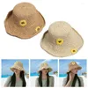 Wide Brim Hats Fashion Women Lady Foldable Roll Up Sun Beach Straw Visor Hat Caps