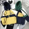 Piumino Nuovo 2-14 anni Autunno Inverno Bambini Parka Piumino Adolescente di media lunghezza Plus Cappotto in cotone con cappuccio ispessimento in velluto per bambini 231125