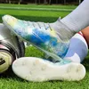 Buty bezpieczeństwa kwitnące kolorowe buty piłkarskie Piękne znoszące się na górną antislip tffg Sole Teenagers dorośli piłka nożna w 231124