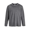 Felpe con cappuccio da uomo Felpa girocollo in velluto oversize hip-hop Pullover in velluto a maniche lunghe