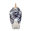 Foulards Femmes Hiver Coloré Plaid Chaud Doux Écharpe Châle Imitation Spécial S