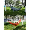 106*55 Inch Outdoor Parachute Hangmat Opvouwbaar Camping Schommel Hangbed Nylon Hangmatten Met Touwen Karabijnhaken Hamaca De Tela De Paracaidas Al Aire Libre