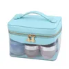 Mini cosmetic bag light luxury Korean version of high sense compact and exquisite PU transparent cosmetic bag wholesale CCJ3001