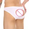 Men's Crotchless Underwear Open Pouch Hole Panties Erotic Buttocks Backless Lingerie Sexy Hollow Out Briefs Adult 18 Gay