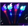 Party Decoration LED Glowing Torch Flash Fire Shape Wands Halloween Cosplay Medieval Luau tema Sporttävlingar Atmosphere Prop DH3PS