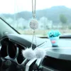 Fashion Car View Mirror Hanging Pendant Auto Home Decor Lucky Vehicle Ornament Mini Car Accessory Interior Hanging for Girls