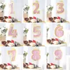 Fournitures de fête joyeux anniversaire gâteau Topper 1st 2nd fête décoration enfants adultes bébé douche cuisson numéro gâteaux Dessert décor