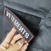 High Street Original VETEMENTS Epaulet Jackets VTM Jackets Alpha Insulation Air Force Bomber Patched Tags Coat