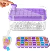 Ice Box Double Layer Ice Cube Maker Mould with Lid and Ice Shovel Reusable BPA Free Durable Household Kitchen Supplies