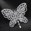 Broches pins zlxgirl bruids sieraden gemengde kleur kubieke zirkoon vlinder dames koperen broche mooie modejas jurk hoeden