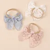 Baby Nylon Stirnband für Mädchen Bögen Haarschmuck Kinder Schöne Spitze Haarband Frühling Elastische Prinzessin Foto Requisiten Kinder