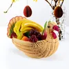 Set di stoviglie Cesto di frutta in rattan a forma di tacchino Cestini di pane intrecciati in vimini Vassoio per esposizione Ciotola per tessitura